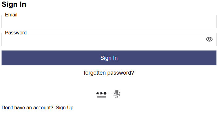 Biometric Sign In Umbraco Biobraco Widget